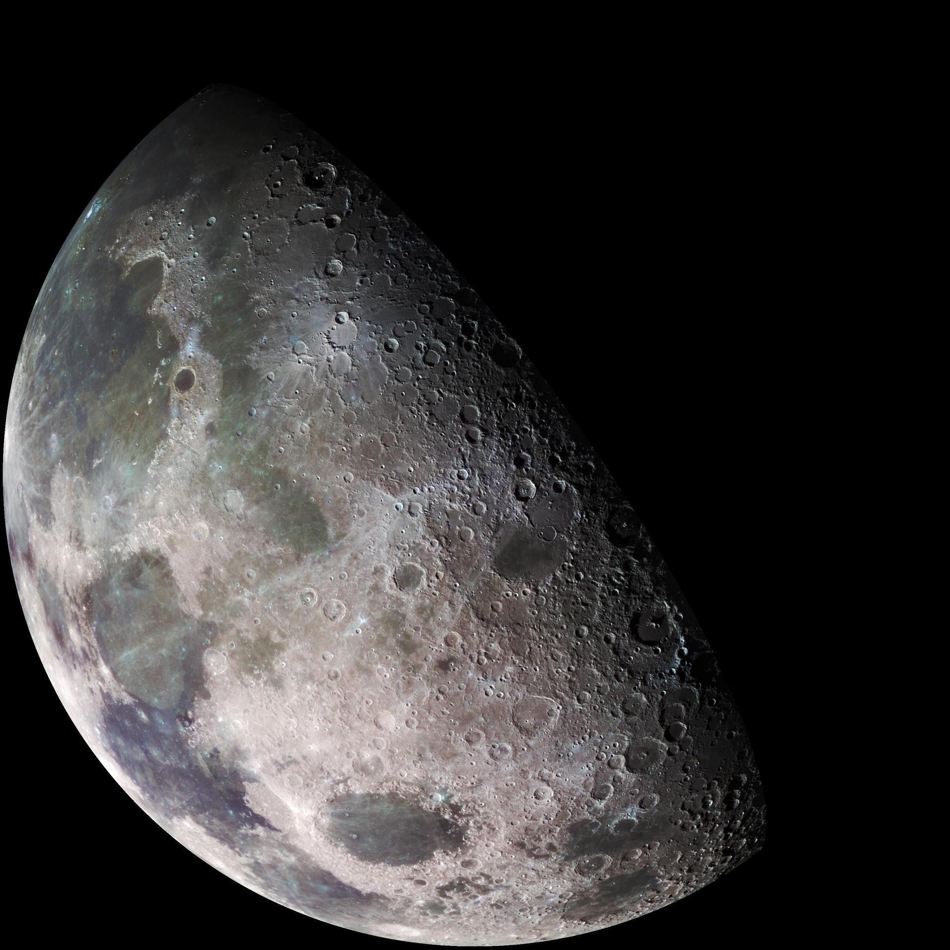Moon surface photograph